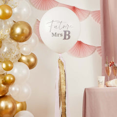 Future Mrs Customisable Jumbo Balloon & Tassel Tail