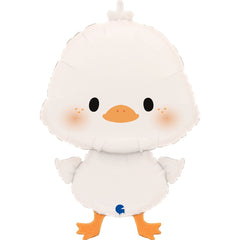 White Duckling Foil Balloon