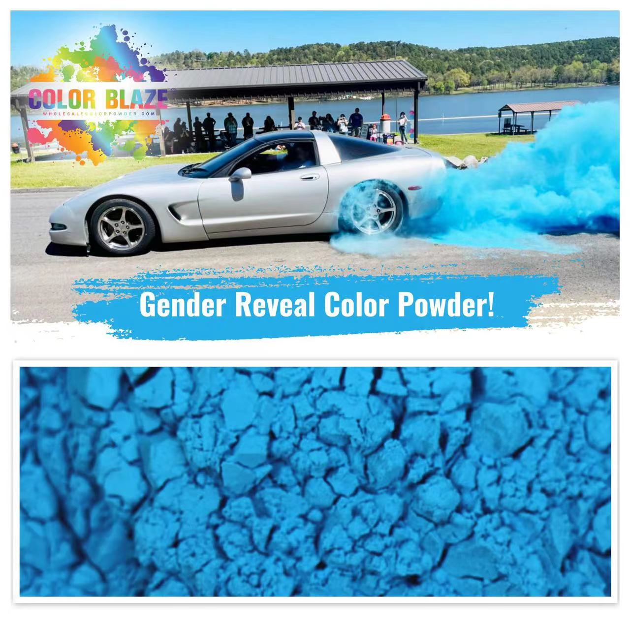 Gender Reveal Burn Out Powder Pack - Boy