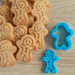 Mini Gingerbread Man Cookie Cutter & Fondant Stamp