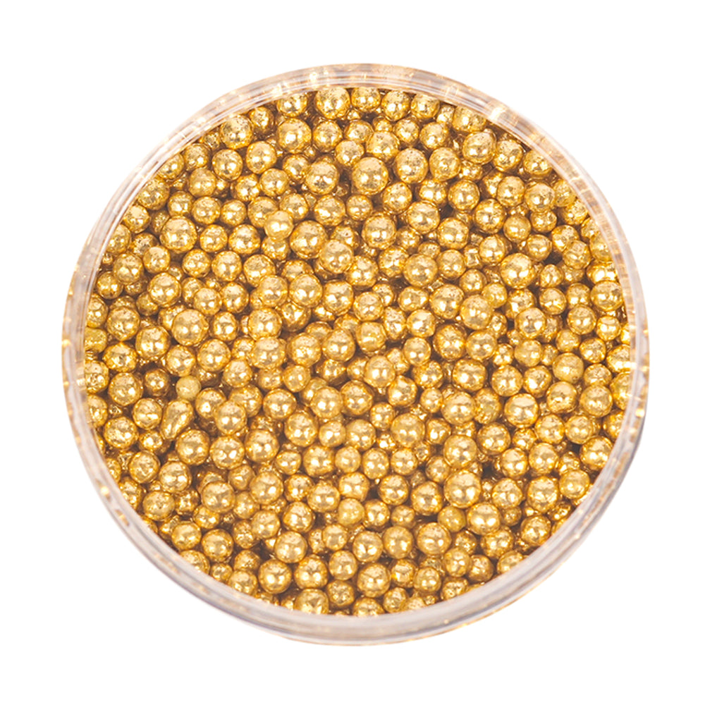 Crunchy Shiny Gold 2mm Sprinkles