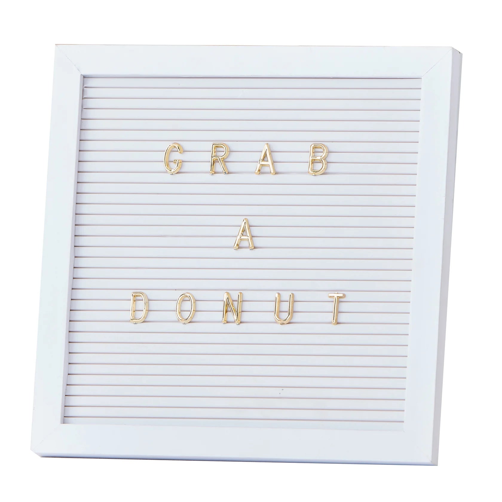 White & Gold Peg Letter Board