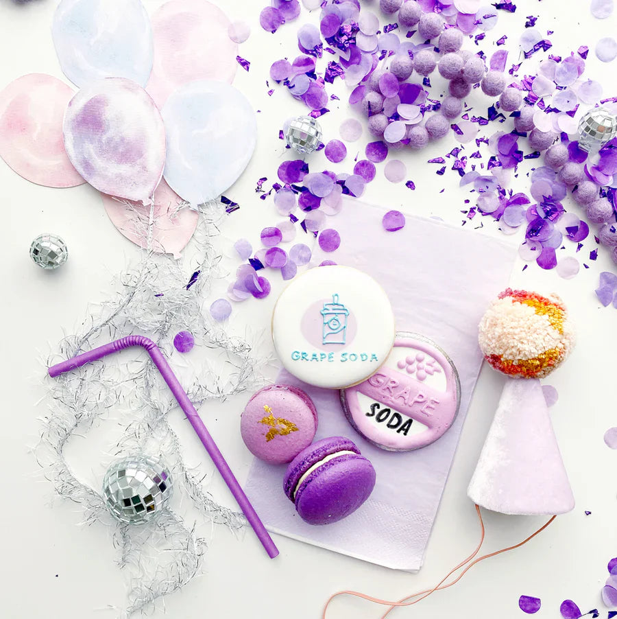 Grape Soda Purple Confetti