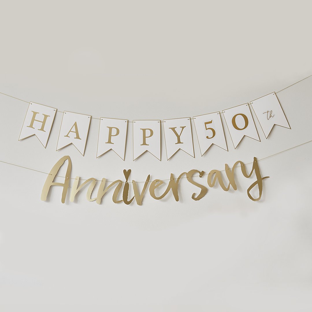 Happy Anniversary Customisable Banner