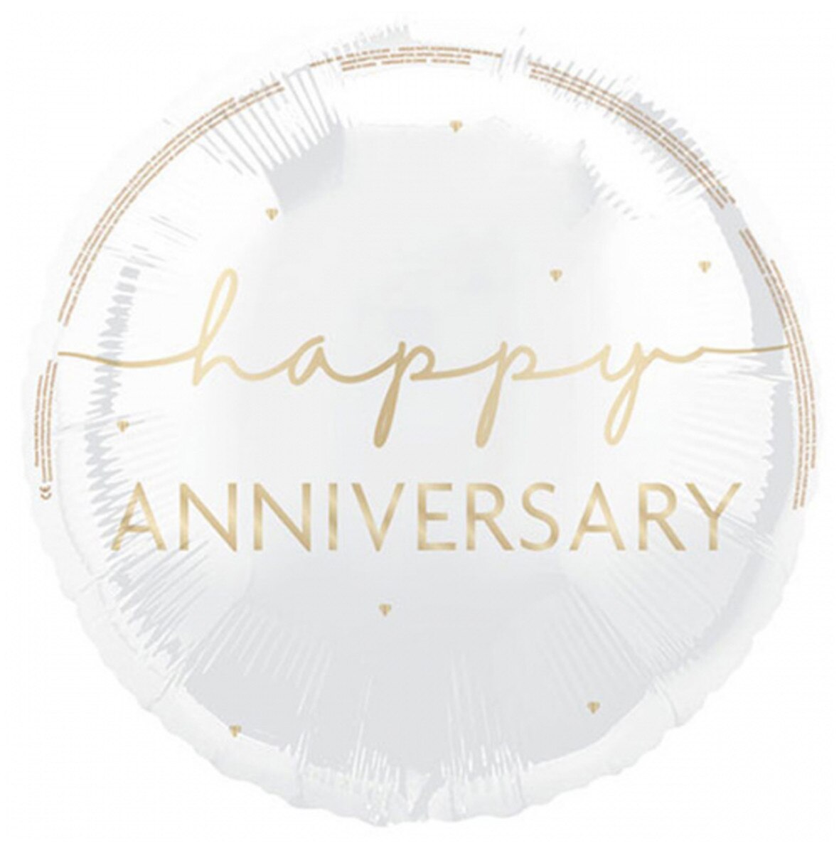 Happy Anniversary Round Foil Balloon