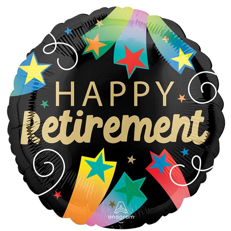 Retirement Star Note Happy Retirement Star Foil Balloon NZ | The Party Room