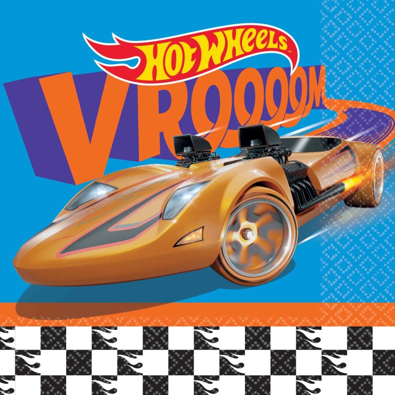 Hot Wheels Napkins 16pk