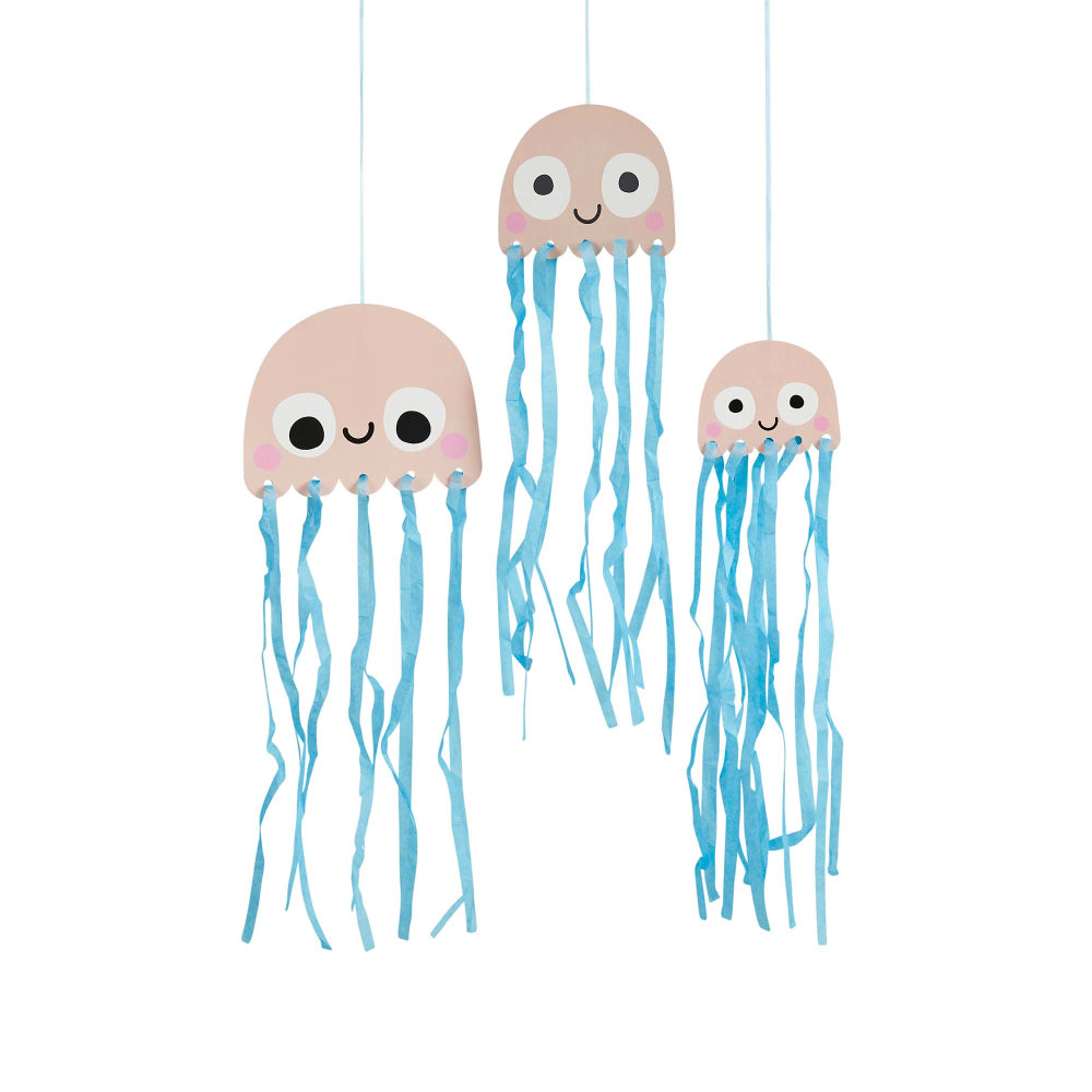 Jellyfish Hanging Decoration 3pk