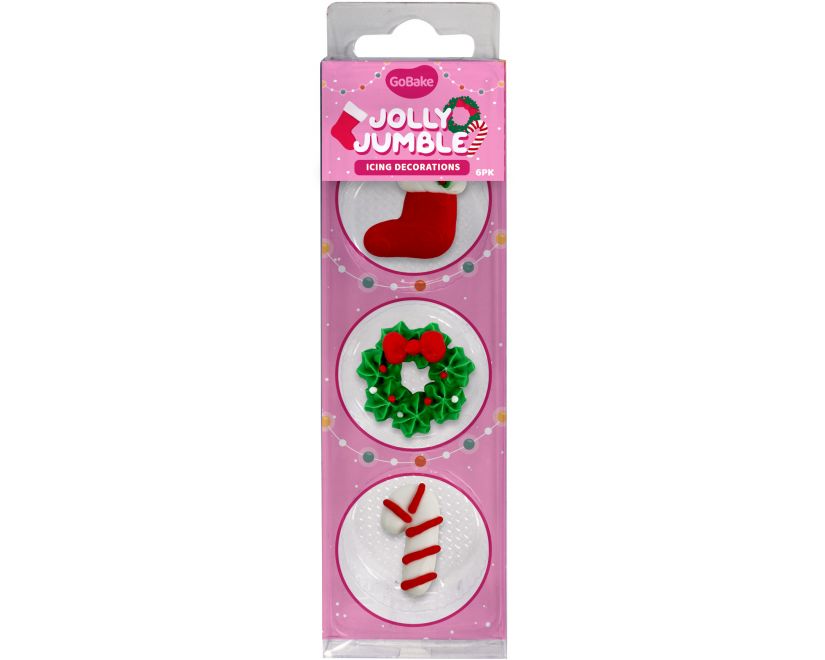 Jolly Jumble Icing Decorations 6pk