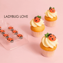 Ladybugs Icing Decorations 10pk