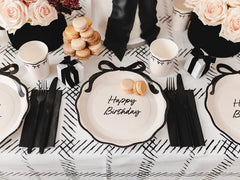 Happy Birthday Bow Plates 6pk