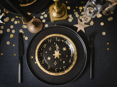 New Year's Clock Plates 6pk