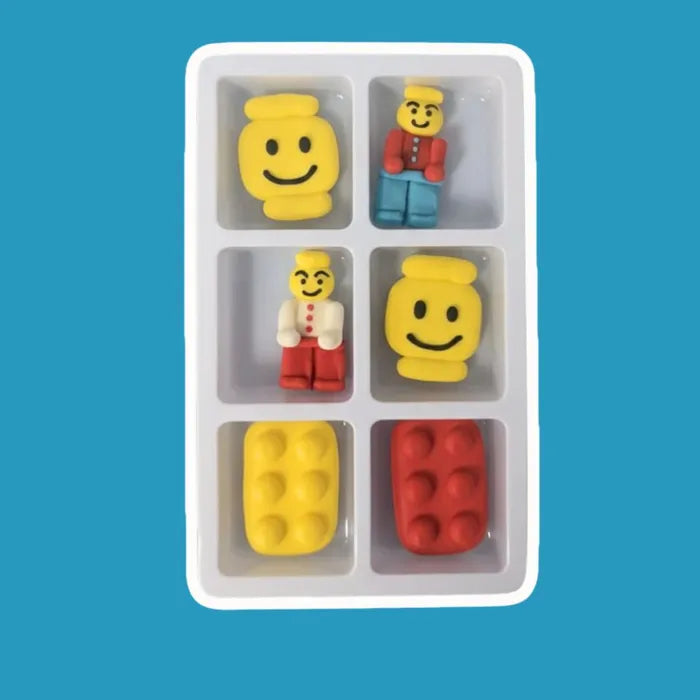 Lego Sugar Icing Decorations 6pk