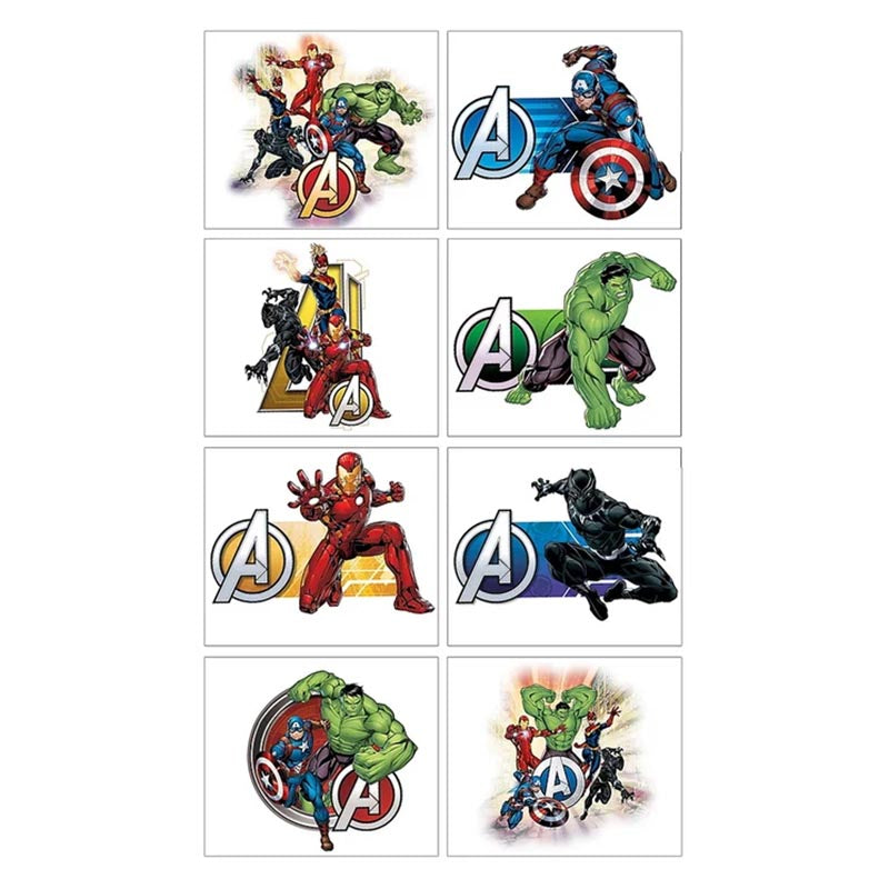 Marvel Avengers Tatoos 8pk