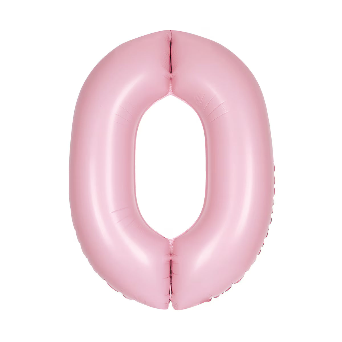 Matte Pink Giant Foil Number Balloon - 0