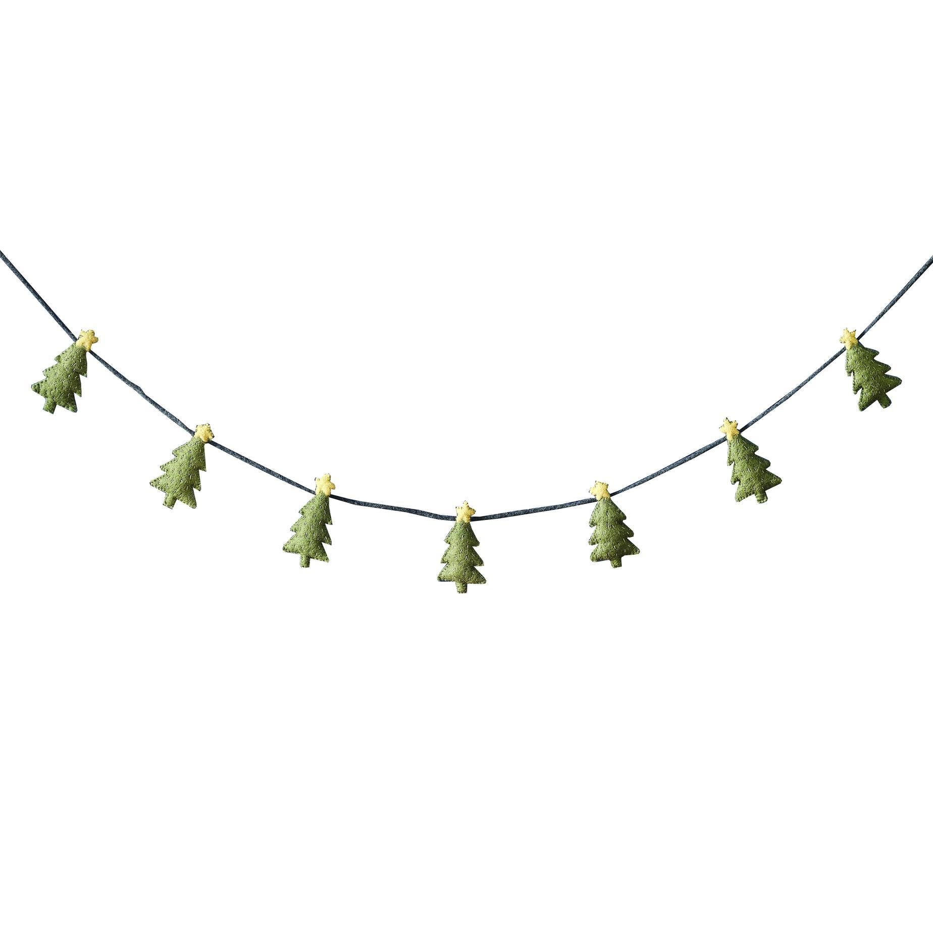 Felt Christmas Tree Bunting Decoration