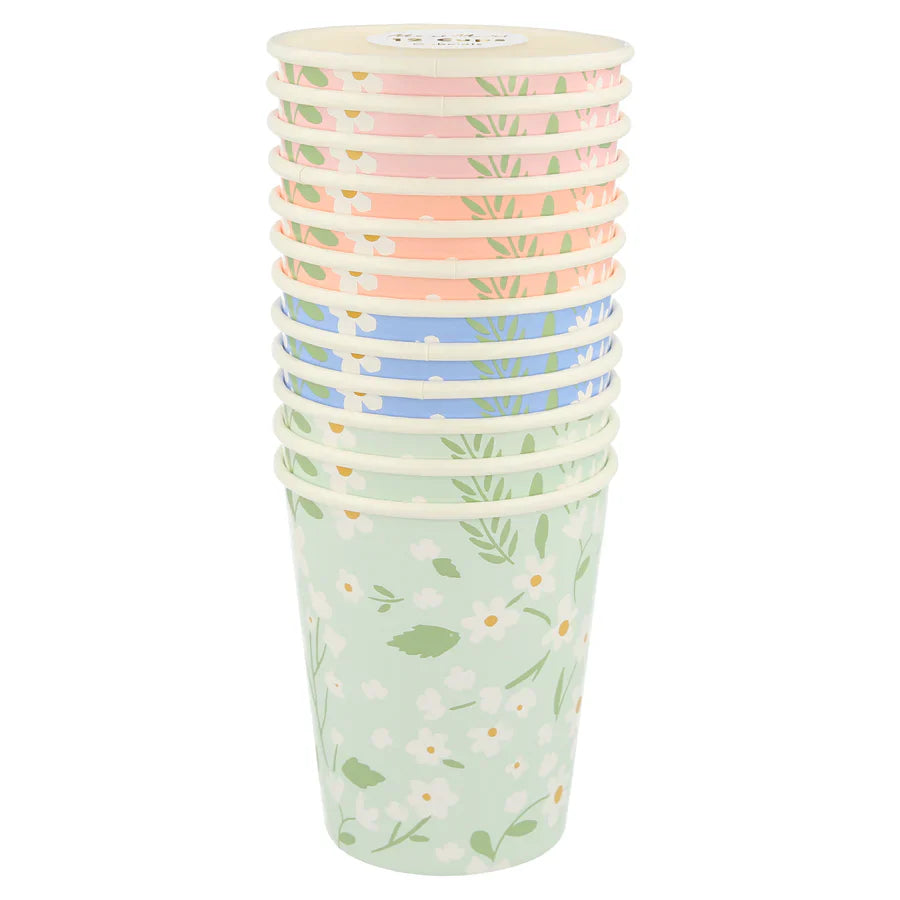 Floral Cups 12pk
