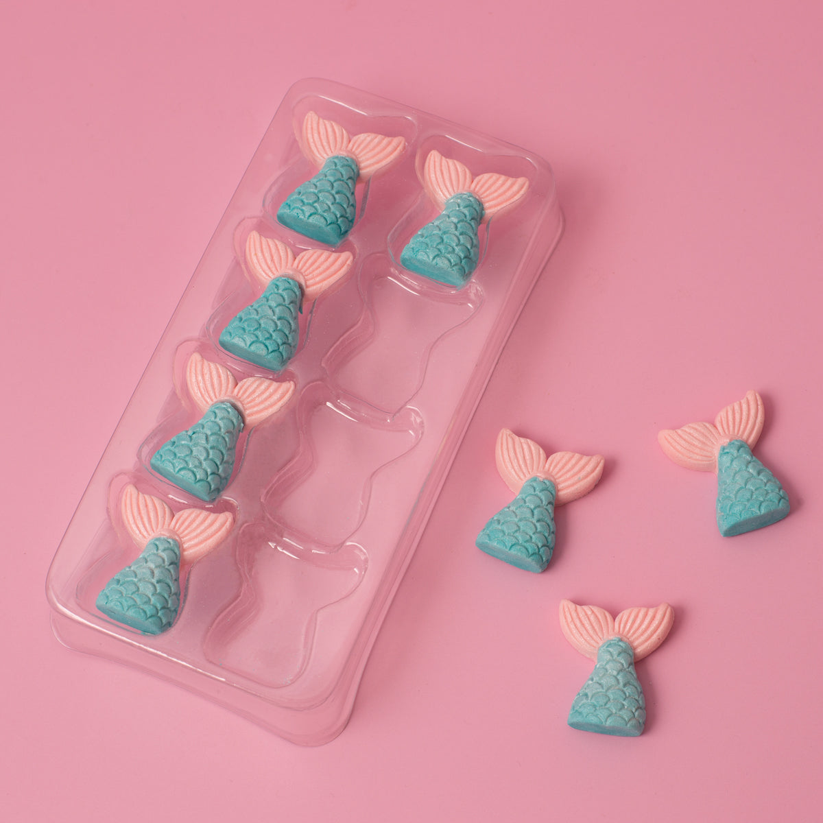 Mermaid Tails Icing Decorations 8pk