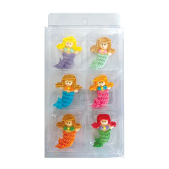 Mermaids Sugar Decorations 6pk