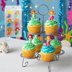 Mermaids Sugar Decorations 6pk