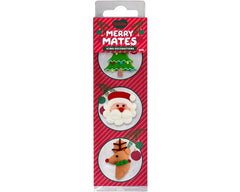 Merry Mates Icing Decorations 6pk