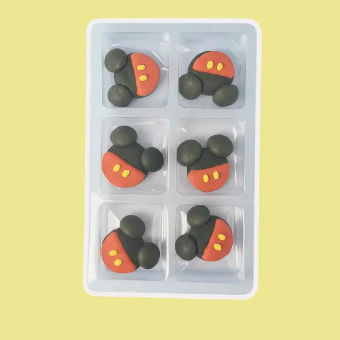 Mickey Mouse Head Sugar Icing Decorations 6pk