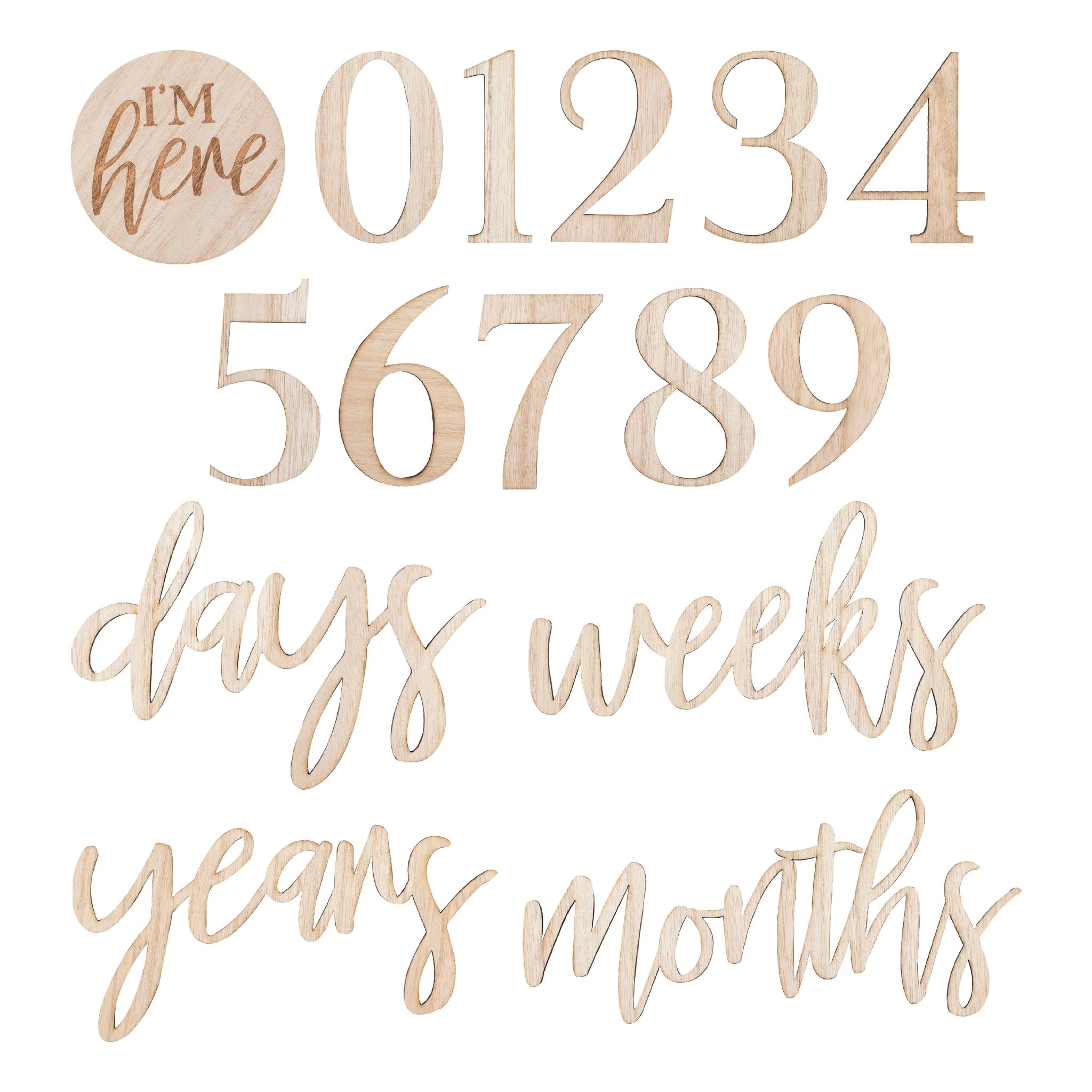Wooden Baby Milestone Signs
