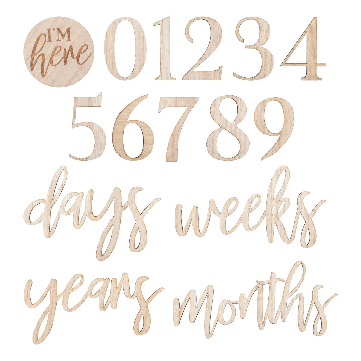 Wooden Baby Milestone Signs