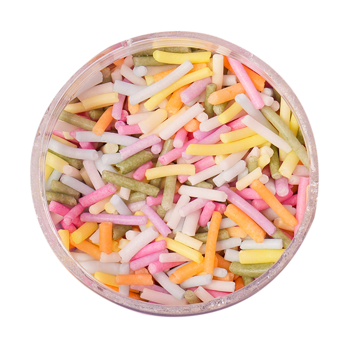 Sugar Free Natural Coloured Pastel Rainbow Jimmies Sprinkles