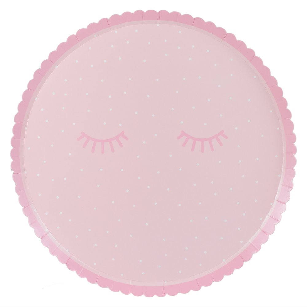 Pamper Party Polka Dot Plates 8pk