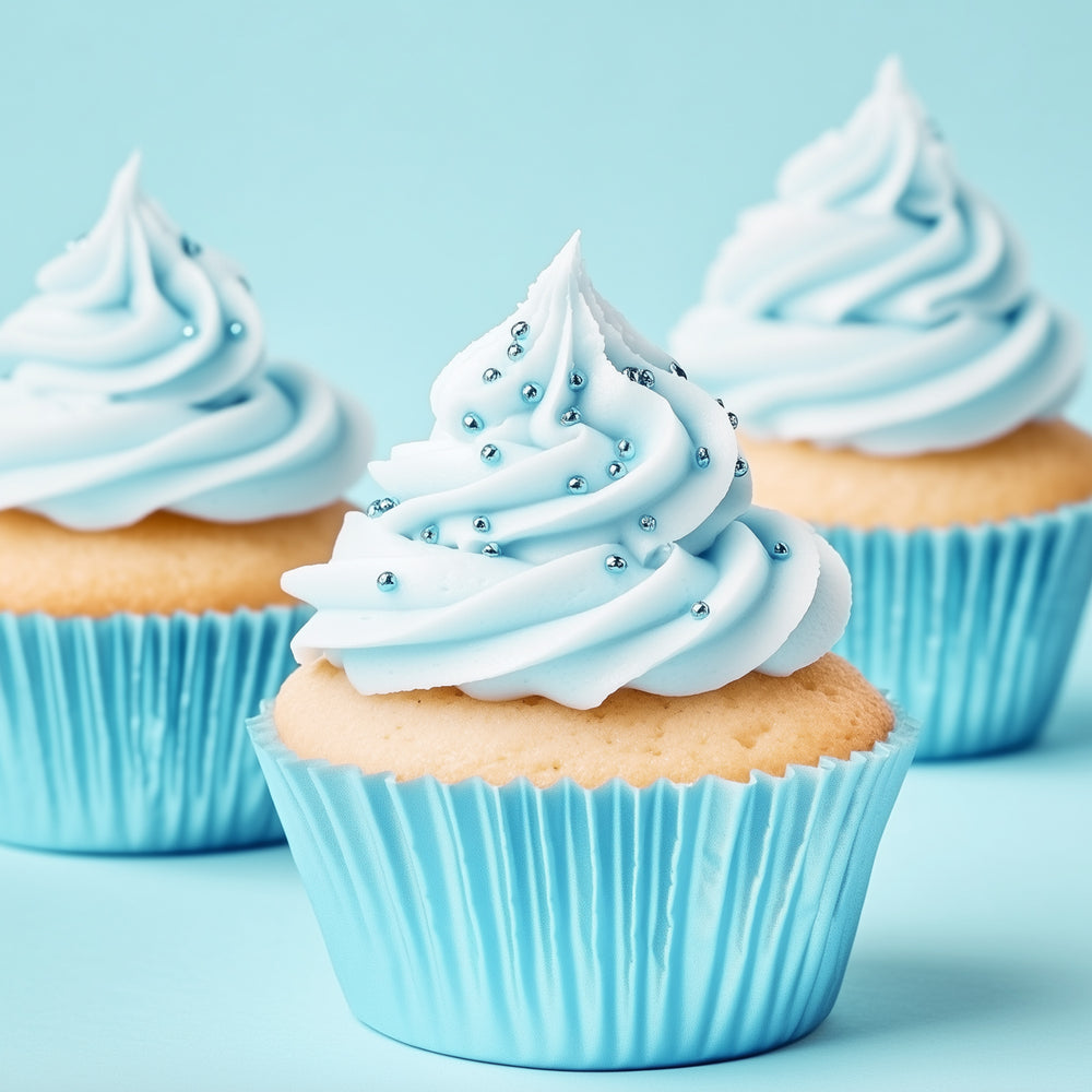 Pastel Blue Foil Baking Cups 50pk