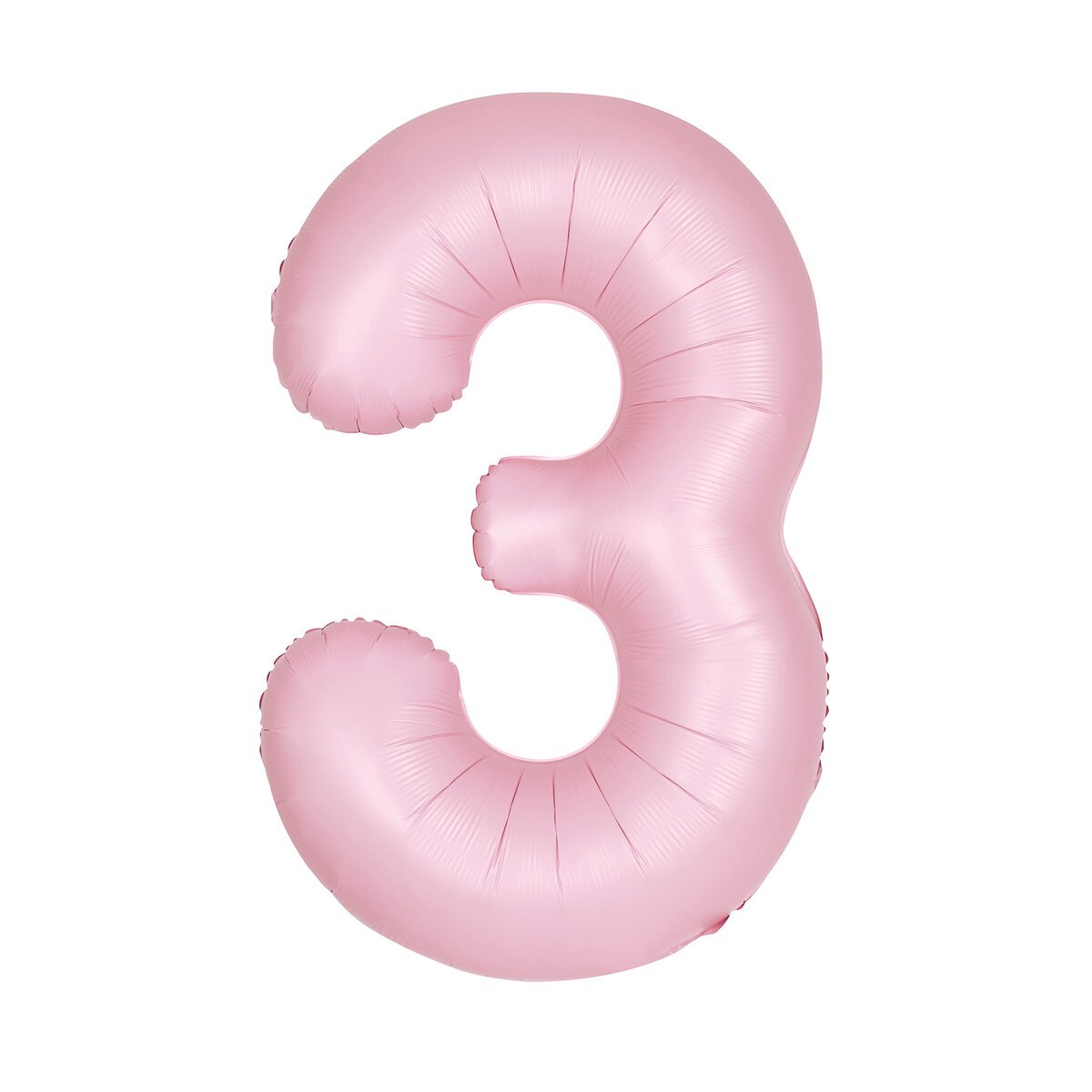 Matte Pink Giant Foil Number Balloon - 3