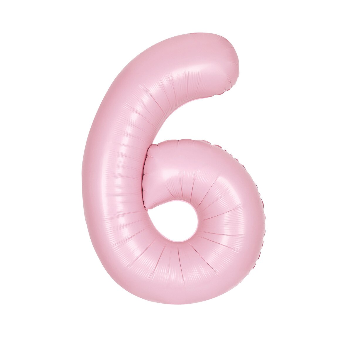 Matte Pink Giant Foil Number Balloon - 6