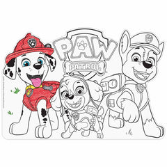 Paw Patrol Colour In Placemats 8pk
