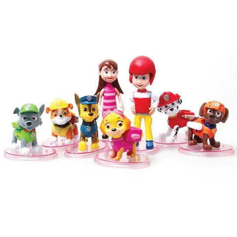 Paw Patrol Figurine Cake Toppers 8pk