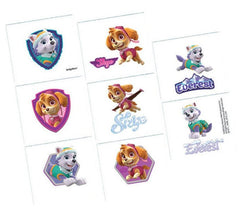 Paw Patrol Girl Tattoo Favours 8pk