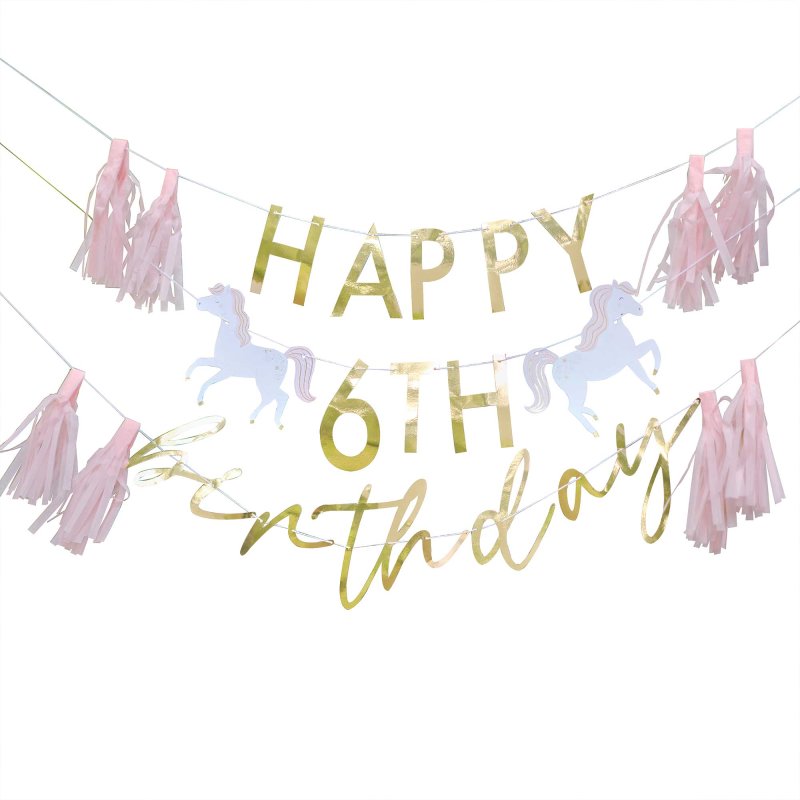 Princess Party Customisable Happy Birthday Bunting