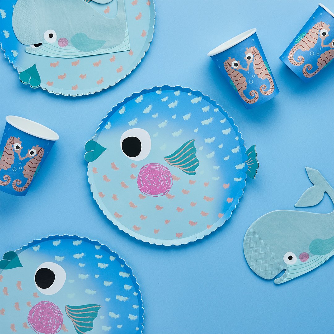 Puffer Fish Plates 8pk