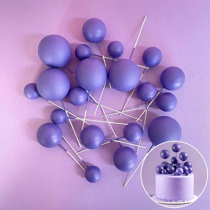 Dark Purple Cake Ball Toppers 20pk
