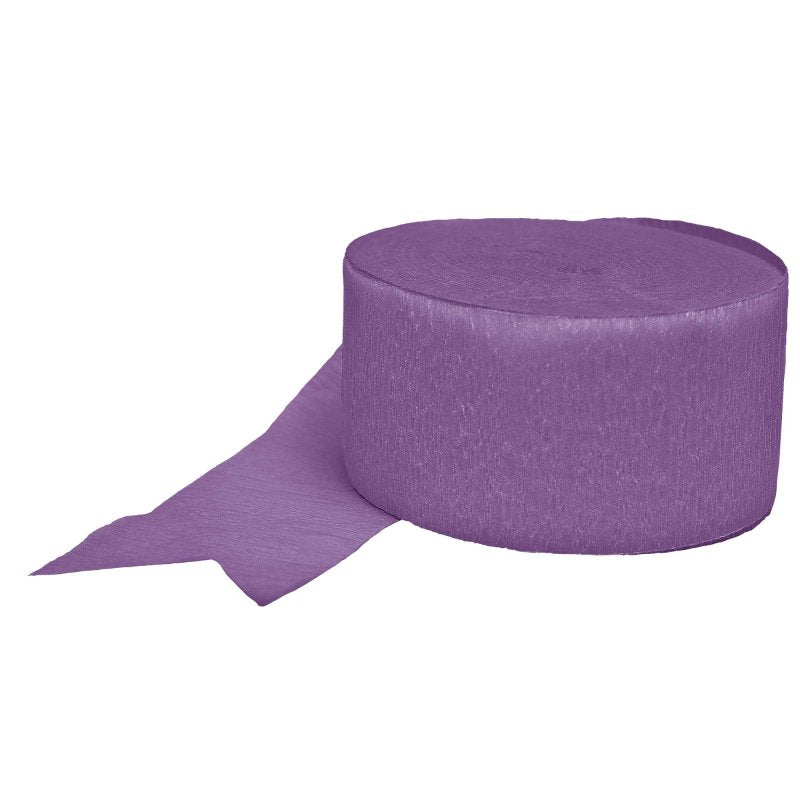Purple Crepe Streamers