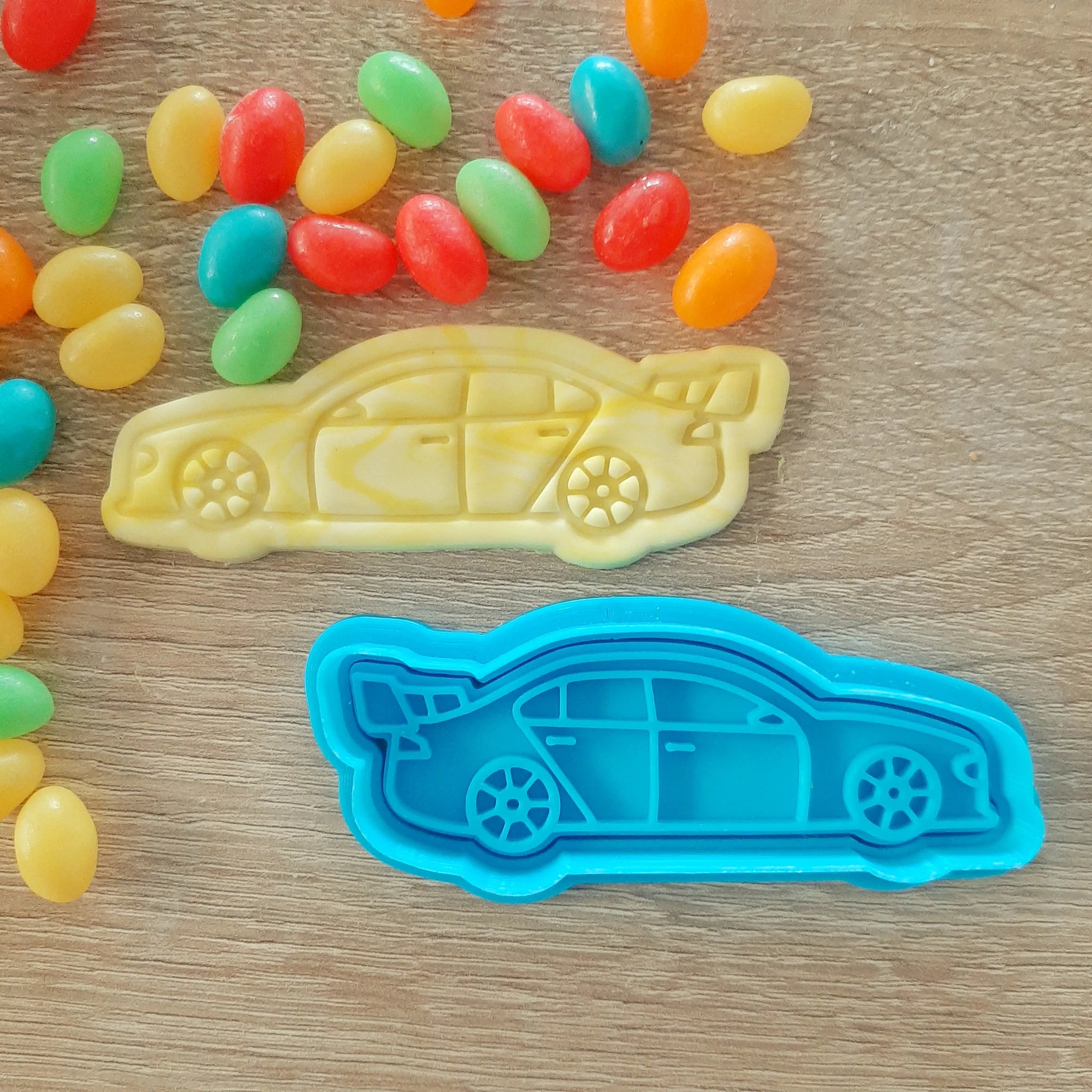 Racing Car V8 Supercar Cookie Cutter & Fondant Stamp