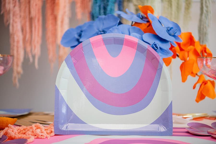 Rainbow Bloom Plates 8pk