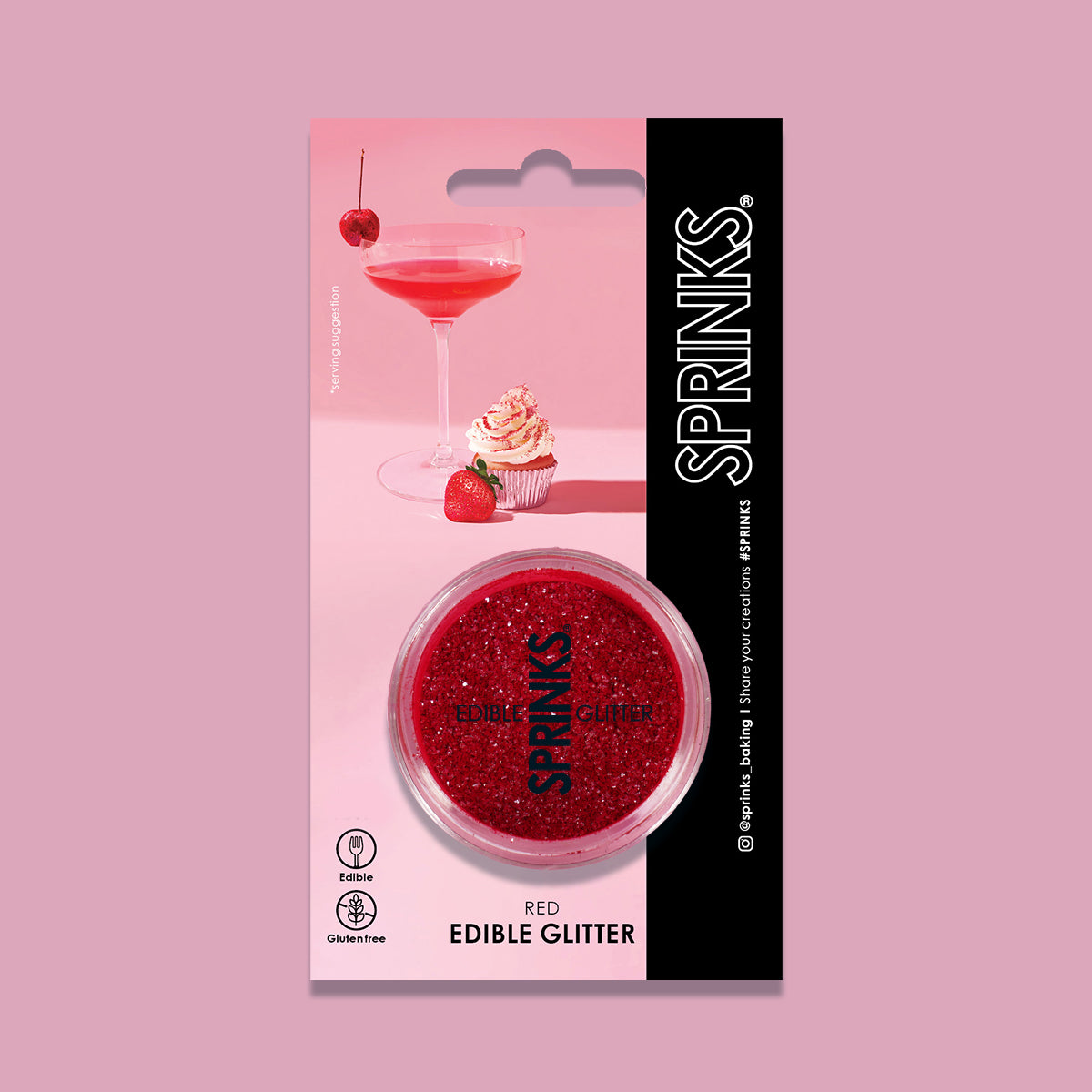 Red Edible Glitter