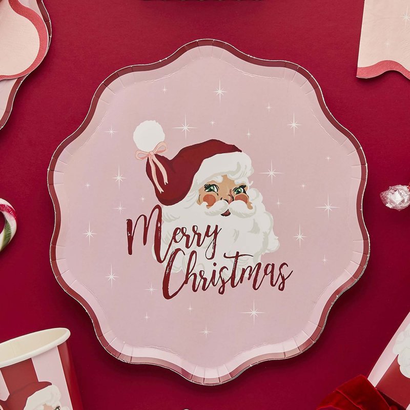 Santa Baby Plates 8pk