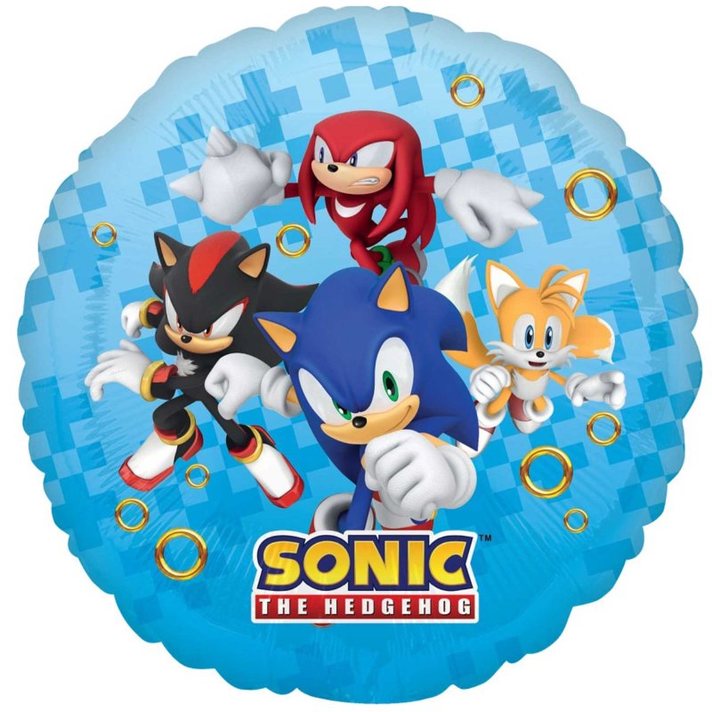 Sonic the Hedgehog Round Foil Balloon