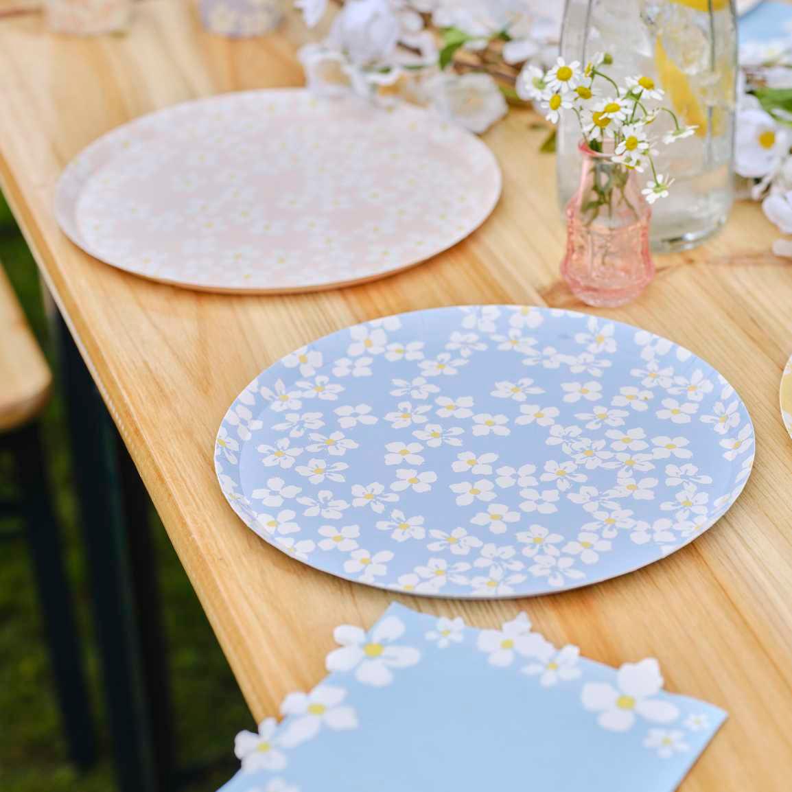 Spring Floral Paper Plates 8pk