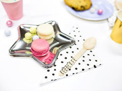 Black Print Wooden Cutlery