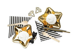 Black Print Wooden Cutlery