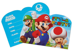 Super Mario Brothers Invitations 8pk