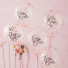 Floral Hen Party Confetti Balloons 5pk